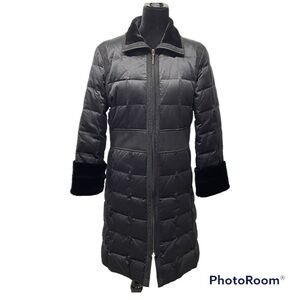VIA SPIGA DOWN LONG PUFFER COAT Black size Small